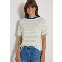 CECIL T-Shirt Jerseyshirt mit Streifen, Baumwolle