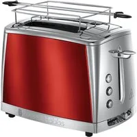 RUSSELL HOBBS Toaster Luna Solar Red 23220-56, 2 kurze Schlitze, für 2 Scheiben, 1550 W