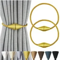 Agger Raffhalter Magnetische Vorhang Raffhalter 2 Stück, Vorhang Raffhalter Schnallen, (2-tlg), Holdbacks Halter Haken Clip für Zuhause Schlafzimmer Büro