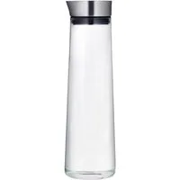 blomus Wasserkaraffe -ACQUA- Wasserkaraffe: Stilvolles Design mit Edelstahl-Ausgießer, Edelstahl, Glas, 1500 ml, Transparent, Zeitloses Design, Pflegeleicht