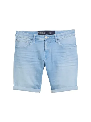 Denim Tom Tailor - TTPIERS SLIM Jeans Shorts light bright blue - Gr. - XXL