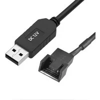 Bolwins A21 USB 2.0 Stecker zu 3-Pin/4-Pin Adapterkabel für 12V PC Lüfter 30cm Computer-Kabel, USB Typ A, 3-Pin/4-Pin (30 cm), Für 12V Computer PC Lüfter