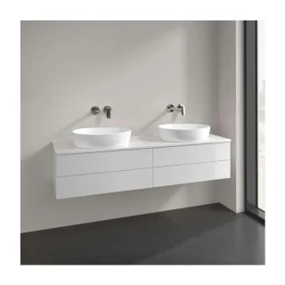 Villeroy und Boch Antao Waschtisch-Unterschrank K28050GF 4 Auszüge, 1600 x 360 x 500 mm, Front ohne Struktur, Glossy White Lacquer / Glossy White Lacquer