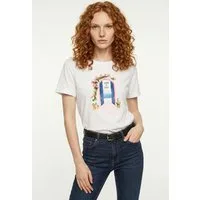 Vero Moda Kurzarmshirt VMSIANE SS TOP BOX JRS Baumwolle, regular fit