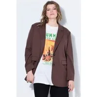 Studio Untold Blusenblazer Blazer oversized Revers Leo-Futter