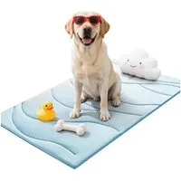 Ledander Hundematte Kühlmatte für Hunde, Selbstkühlende Hundematte, Sommer Kühlkissen, für Hunde, Langlebiger Tragbares Kühldecke Hund Waschbar
