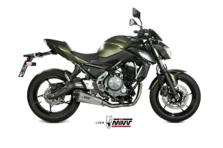 Sport Auspuff Komplettanlage MIVV Delta Race Edelstahl Kawasaki Z 650 Bj.2017-2023 EURO-4/EURO-5 ABE