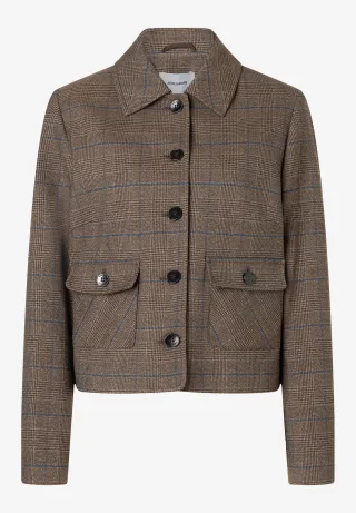 MORE & MORE - Glencheckblazer braun - Gr. - 34