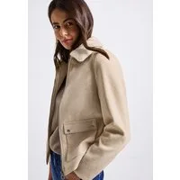 STREET ONE Kurzjacke Abnehmbarer Kragenbesatz