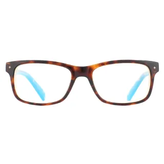 Lunettes Unisexe Polaroid Rectangulaires Havane