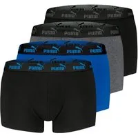 PUMA BODYWEAR Boxershorts Everyday (Sparpack, 4er-Pack) Boxershorts mit umlaufendem Logo im Bündchen