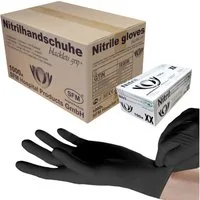 SFM ® Nitril-Handschuhe BLACKLETS GRIP+ : pf F-tex schwarz Einmalhandschuhe Einweghandschuhe