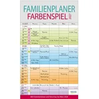 Korsch Verlag Wandkalender Familienplaner Farbenspiel 2027