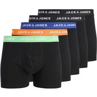 Jack & Jones Boxer JACHUEY im Fünferpack mit toniger Naht und elastischem Bund (Packung, 5-St., 5er-Pack) unifarben, modisch, eng anliegend, Baumwollmischung