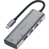 Mediarange USB TYP C Hub Multiport 5in1 2x USB, 2x HDMI USB TYP C Power Delivery USB-Ladegerät