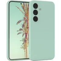 EAZY CASE Handyhülle für Samsung Galaxy S25 Hülle Silikon 6,2 Zoll, Hülle Silikon kratzfest Smart Slimcover Bumper Case Etui Mint Grün
