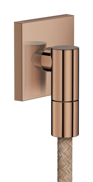 Hansgrohe Wandanschluss Axor Wall outlet Fine eckig G1/2" polished red gold, 36738300 36738300