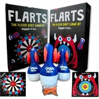 PEGSEN Spiel Wurfspiel Outdoor Gartenspiel, FLARTS, Die Spielmatte ist wasser-, stoß- und UV-beständig.