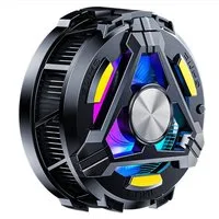 AURIVION Heizkörper Magnetischer Handy Kühler mit RGB Licht für Gaming & Tablet, RGB Kühlkörper mit starken Kühlmodi für Smartphone
