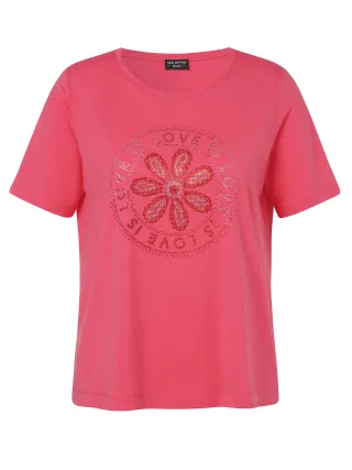 VIA APPIA DUE - T-Shirt Rundhals 1/1 Arm Motiv Strass wassermelone multi - Gr. - 46