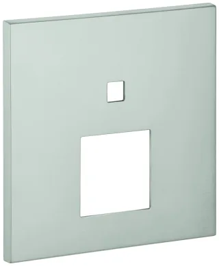 GROHE Rosette 48431 eckig für EHM-FMS mit 2-Wege Umstellung supersteel, 48431DC0 48431DC0