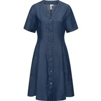 Ragwear Sommerkleid Kveeda Denim Sommerliches Minikleid mit Schleife am Rücken