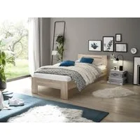 Pol-Power Bett in Eiche Sonoma. Abmessungen (BxHxT) 95x71x204 cm