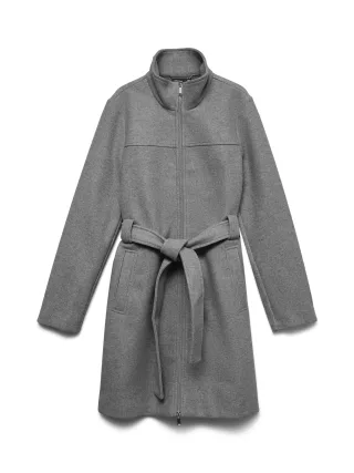 VERO MODA - VMVINCEDREW COAT NOOS Medium Grey Melange - Gr. - M