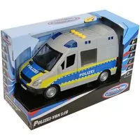 Vedes Spielzeug-Auto Polizei-Van 1:16 mit Licht & Sound, Friktion, ab 3 Jahren