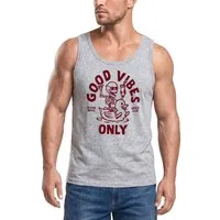Neverless Tanktop Herren Tank-Top Good Vibes Only Quietsche-Ente Motivprint Sommer mit Print