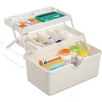 relaxdays Erste-Hilfe-Koffer Apothekenbox zum Ausklappen, (1 St)