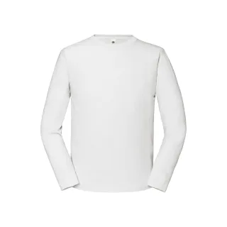 Fruit of the Loom - "Iconic 190" T-Shirt für Herren/Damen Unisex Langärmlig (Weiß)