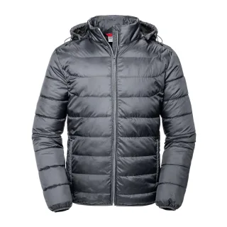 Russell - "Nano" Steppjacke mit Kapuze für Herren (Eisen)
