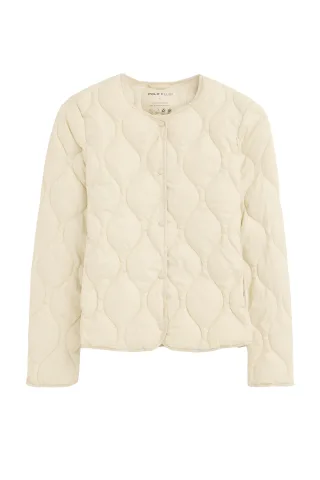Ultraleichte Jacke Paloma cremefarben mit Polo Club Logo