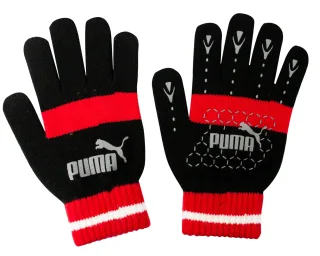 Puma No 1 Logo Cat Magic Winter Schwarz Rot Unisex Handschuhe