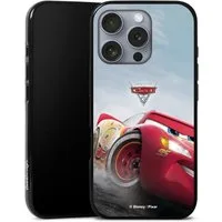 DeinDesign Handyhülle Lightning Mcqueen 95 Offizielles Lizenzprodukt Cars, Apple iPhone 16 Pro Silikon Hülle Bumper Case Handy Schutzhülle