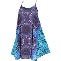 Guru-Shop Midikleid Boho Mandala Minikleid, Trägerkleid,.. alternative Bekleidung