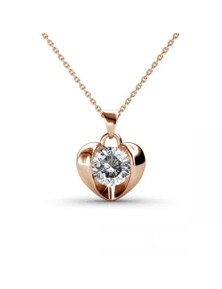 Simply Love Anhänger - Rose Gold und Kristall