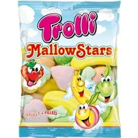 TROLLI Süßigkeit, Trolli Mallow Stars extrasofte Schaumzucker Früchte mit Füllung 150g