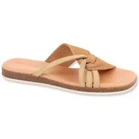 Apple of Eden IRMA 40 - Sandalen Echtleder bequeme Damen Sommerschuhe Schlappen