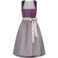 Nübler Trachtenkleid Midi Dirndl Giovanna in Aubergine von Nübler - Rocklänge 65 cm