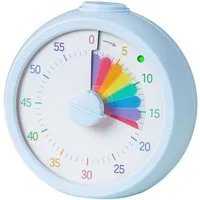 relaxdays Küchentimer Visueller Timer Regenbogen blau