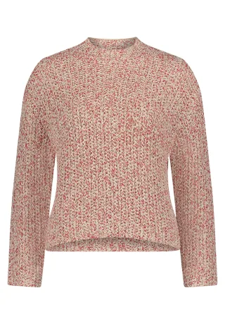 Betty & Co - Strickpullover nature/red - Gr. - 42