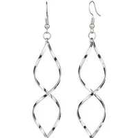 KARMA Paar Ohrhänger Ohrringe Damen Spiralen Silber Edelstahl Damenohrringe (Spiralohrringe, 2-tlg., Ohrschmuck Damen wasserfest hypoallergen), Ohrschmuck Damenschmuck