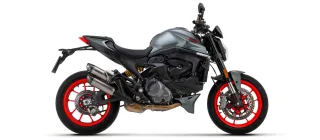 Sport Auspuff Arrow Round Sil TITAN Ducati Monster 937 / 937+ Bj.2021-2024 EURO-5 eintragungsfrei