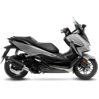 LeoVince EURO-5 Sportauspuff NERO für Honda Forza 350 Bj.2021-2024 +Kat +ABE eintragungsfrei