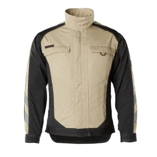 MASCOT Fulda Jacke UNIQUE Hellkhaki / Schwarz XL - 12209-442-5509-XL