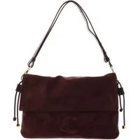 COCCINELLE Schultertasche Handbag Suede Leather / Smooth Leather, aus echtem Rindsleder