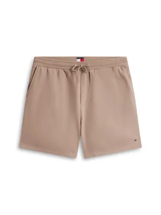 Tommy Jeans - Regular Fit Shorts mit Flag-Patch braun - Gr. - L