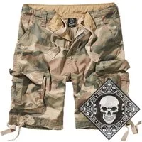 Brandit Cargoshorts Cargo Shorts kurze Hose Legend Army mit UD Bandana